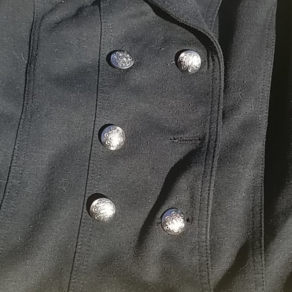 Black Crop Lined Jacket - Picture 3 of 8
